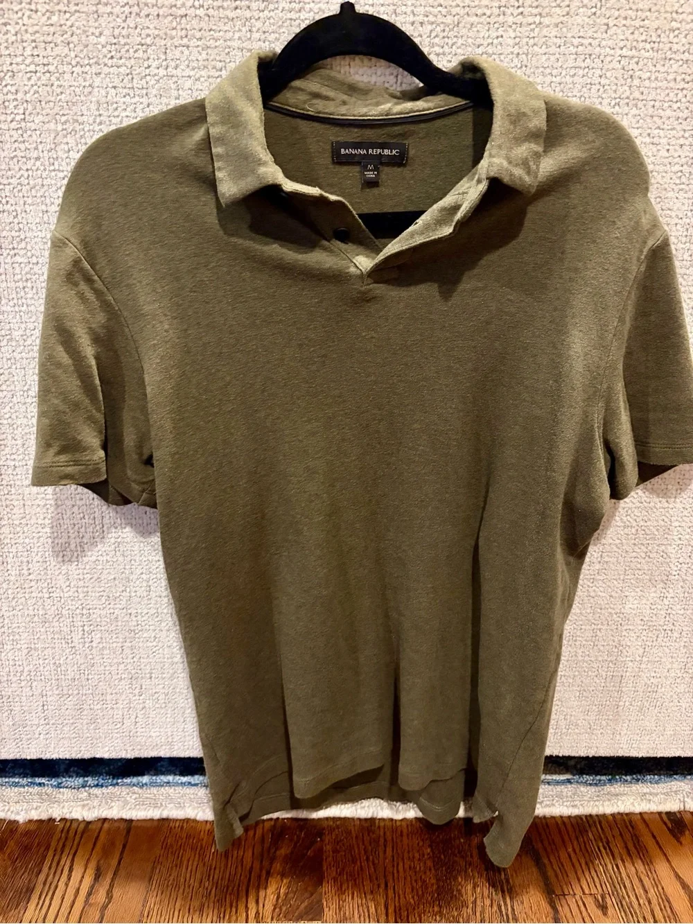 Banana Republic Men's Olive Polo Shirt